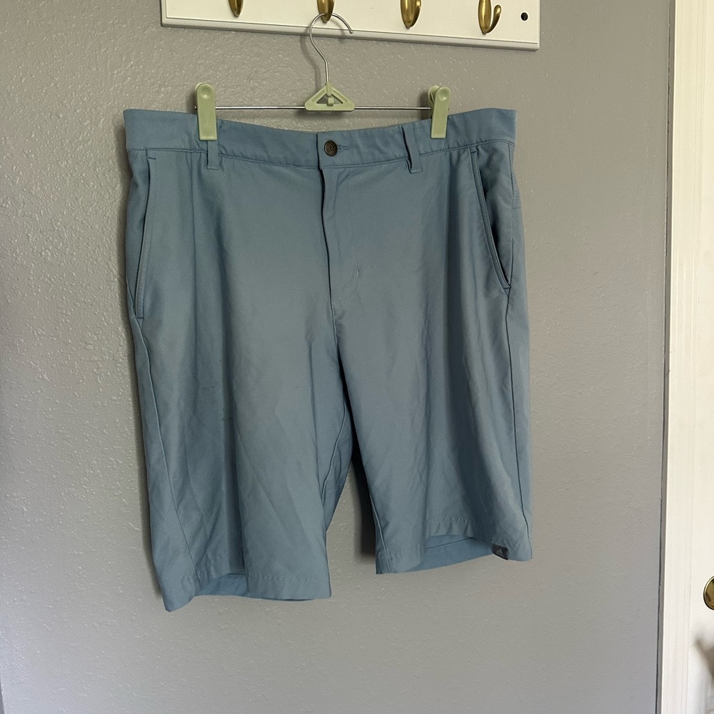 adidas Light Blue Flat Front Shorts